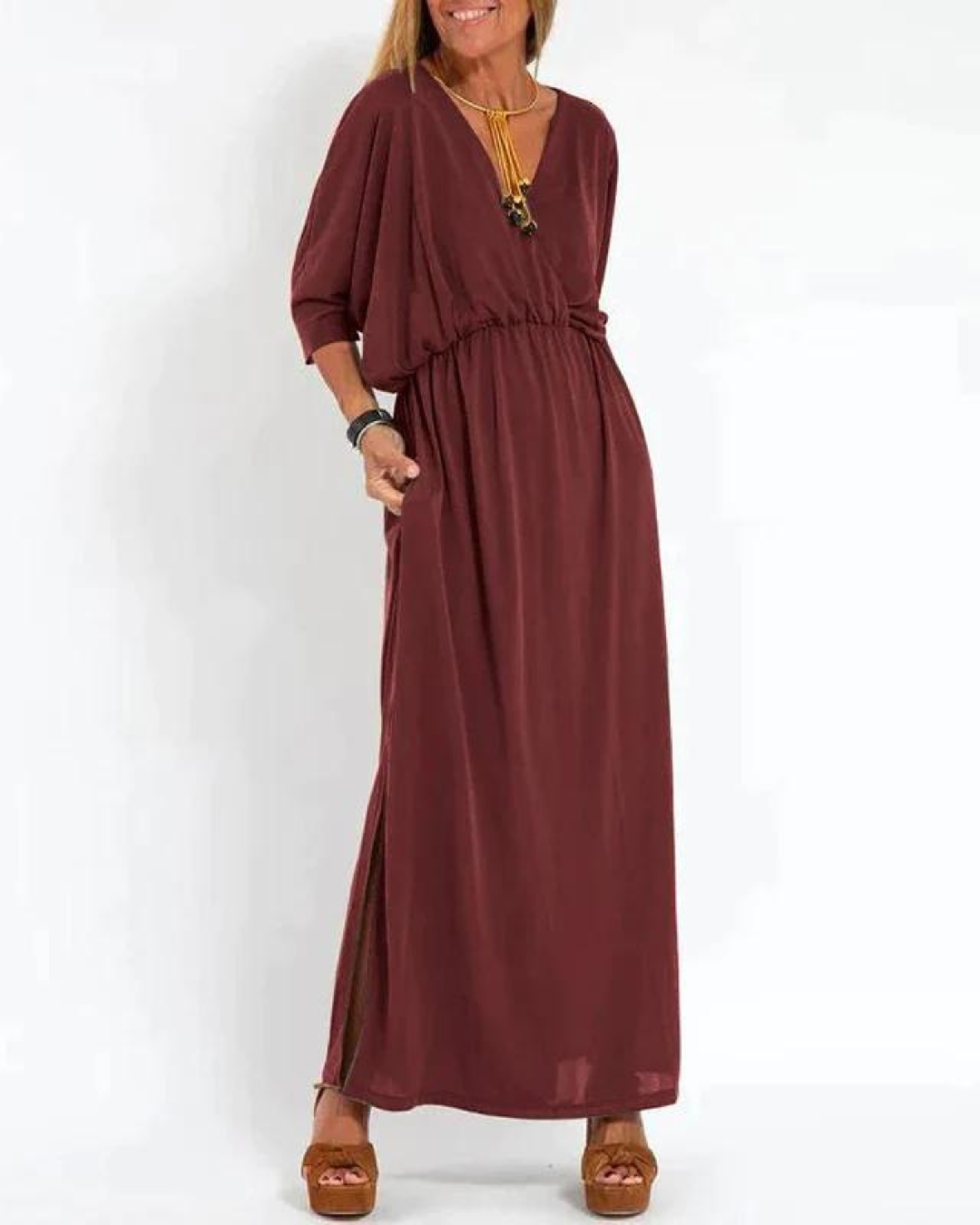 Women’s Maxi Dress - Elegant Lightweight Summer Dress - Denise