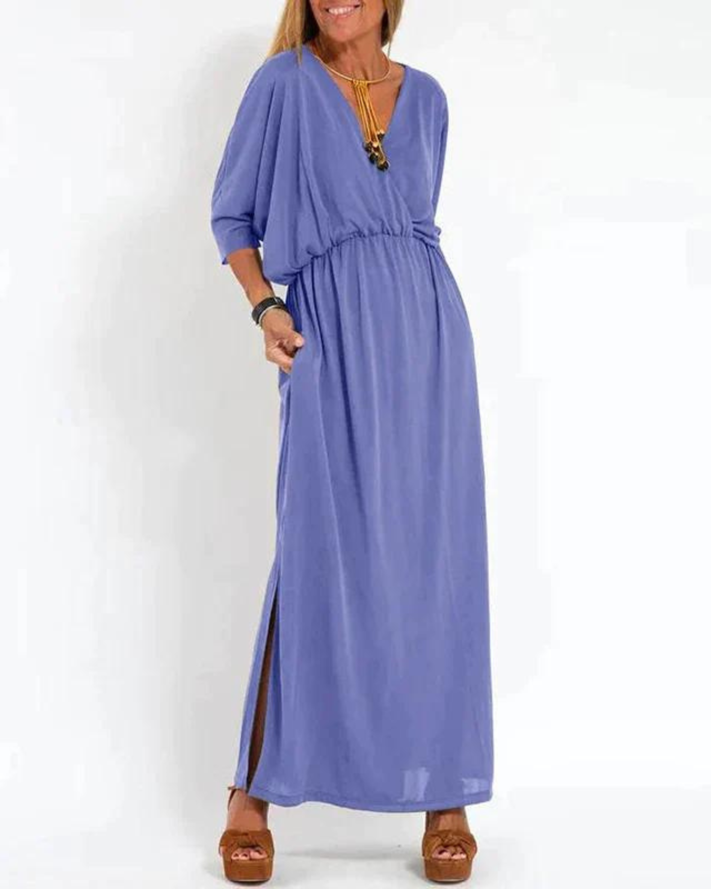 Women’s Maxi Dress - Elegant Lightweight Summer Dress - Denise