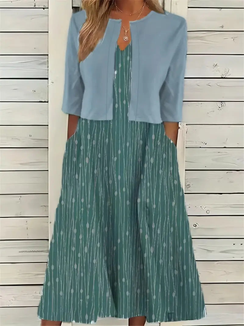 Women’s Dress Set – Floral 2-Piece Summer Set – Lily