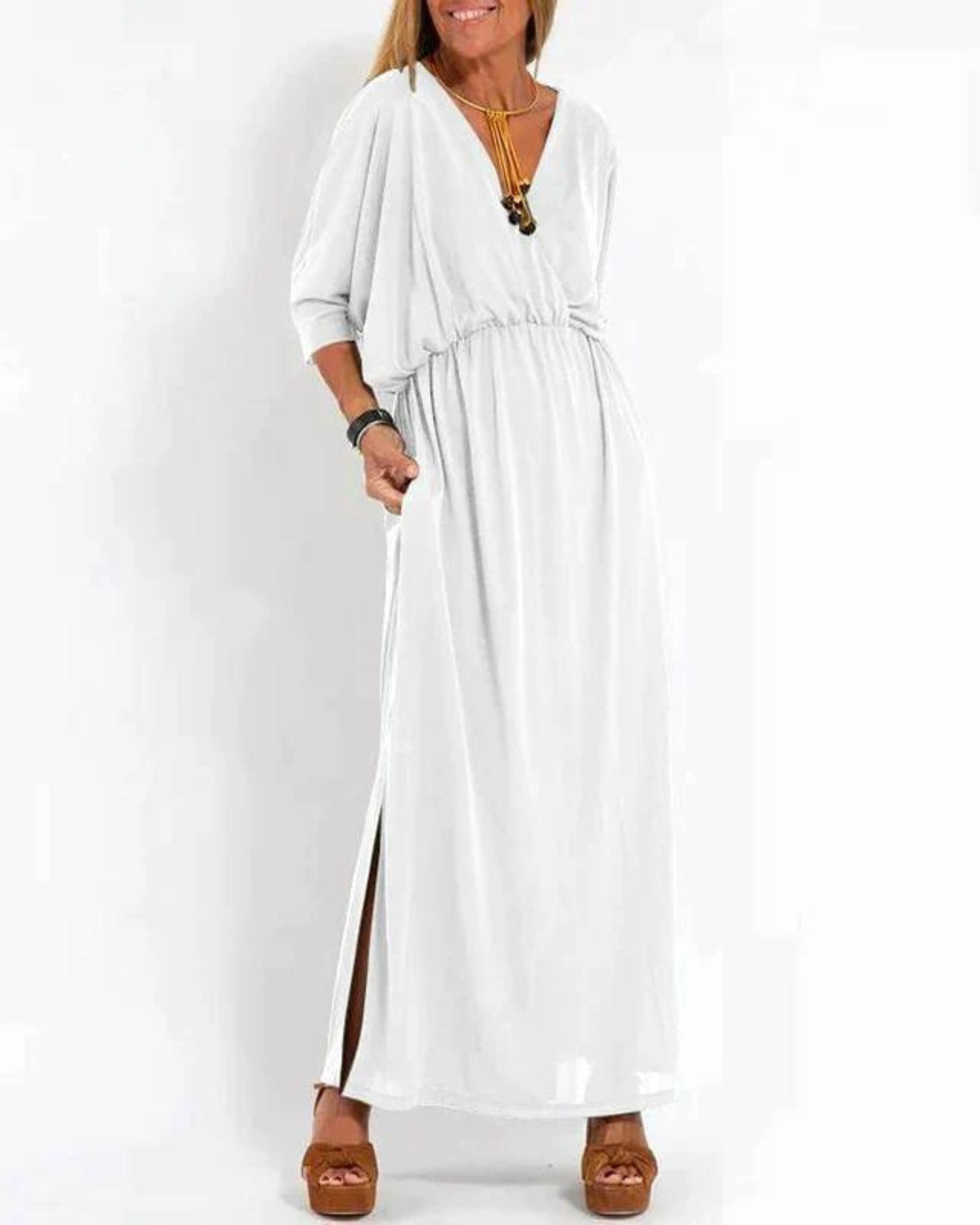 Women’s Maxi Dress - Elegant Lightweight Summer Dress - Denise