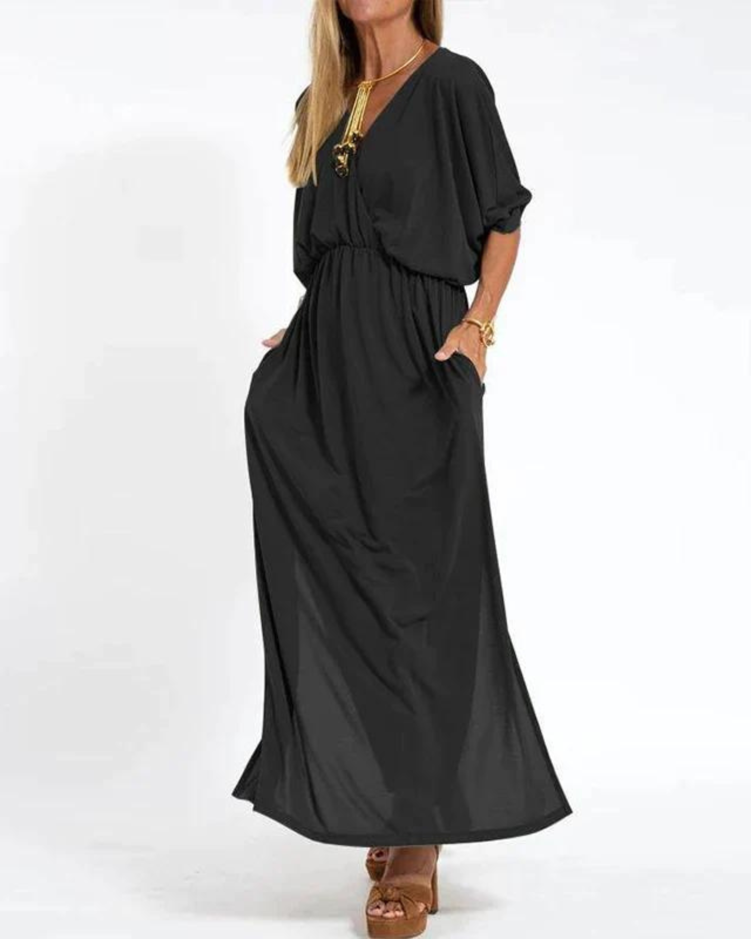 Women’s Maxi Dress - Elegant Lightweight Summer Dress - Denise