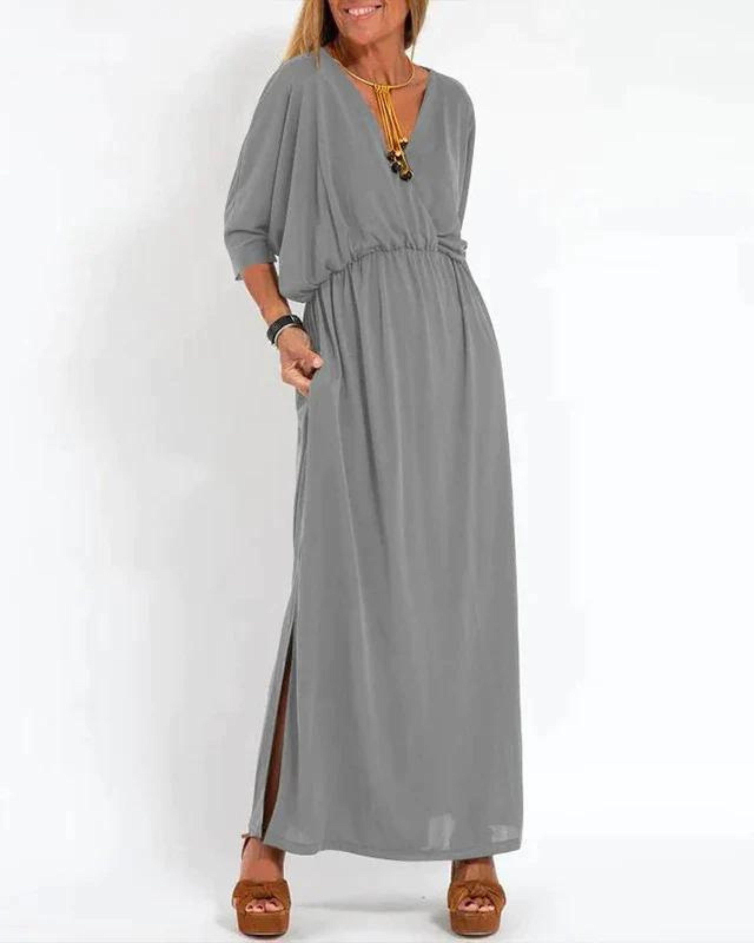 Women’s Maxi Dress - Elegant Lightweight Summer Dress - Denise