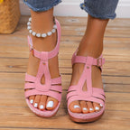Women’s Classic Buckle Sandals - Adjustable Comfort Fit - Sierra