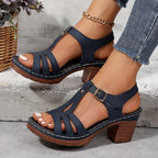 Women’s Classic Buckle Sandals - Adjustable Comfort Fit - Sierra