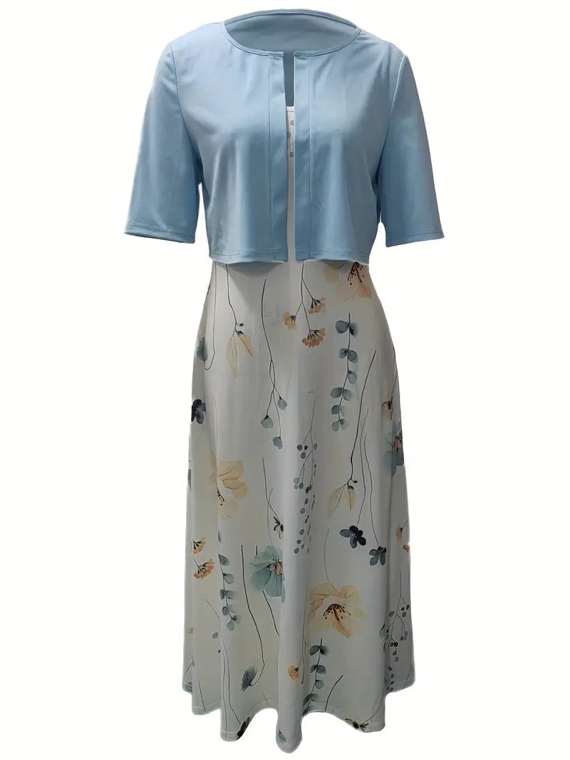 Women’s Dress Set – Floral 2-Piece Summer Set – Lily