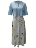 Women’s Dress Set – Floral 2-Piece Summer Set – Lily