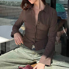 Women’s Retro Blouse – Vintage Style Casual Blouse – Eva