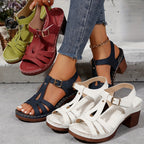 Women’s Classic Buckle Sandals - Adjustable Comfort Fit - Sierra