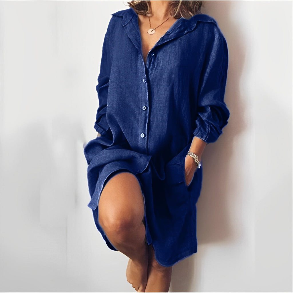 Women’s Blouse – Casual Everyday Relaxed Blouse – Paige