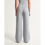 Women’s Pleated Wide Leg Pants - Relaxed Fit Tailored Trousers