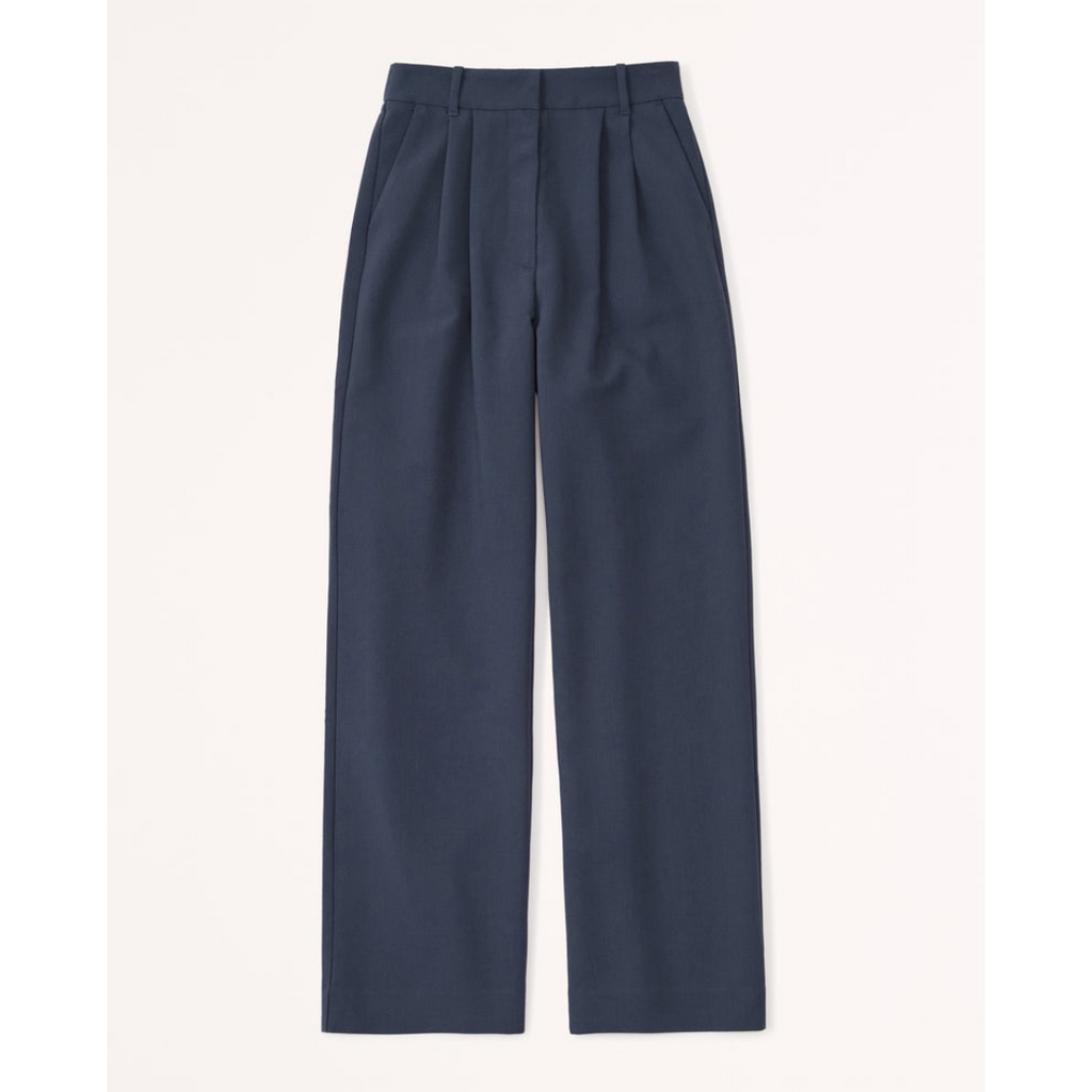 Women’s Pleated Wide Leg Pants - Relaxed Fit Tailored Trousers