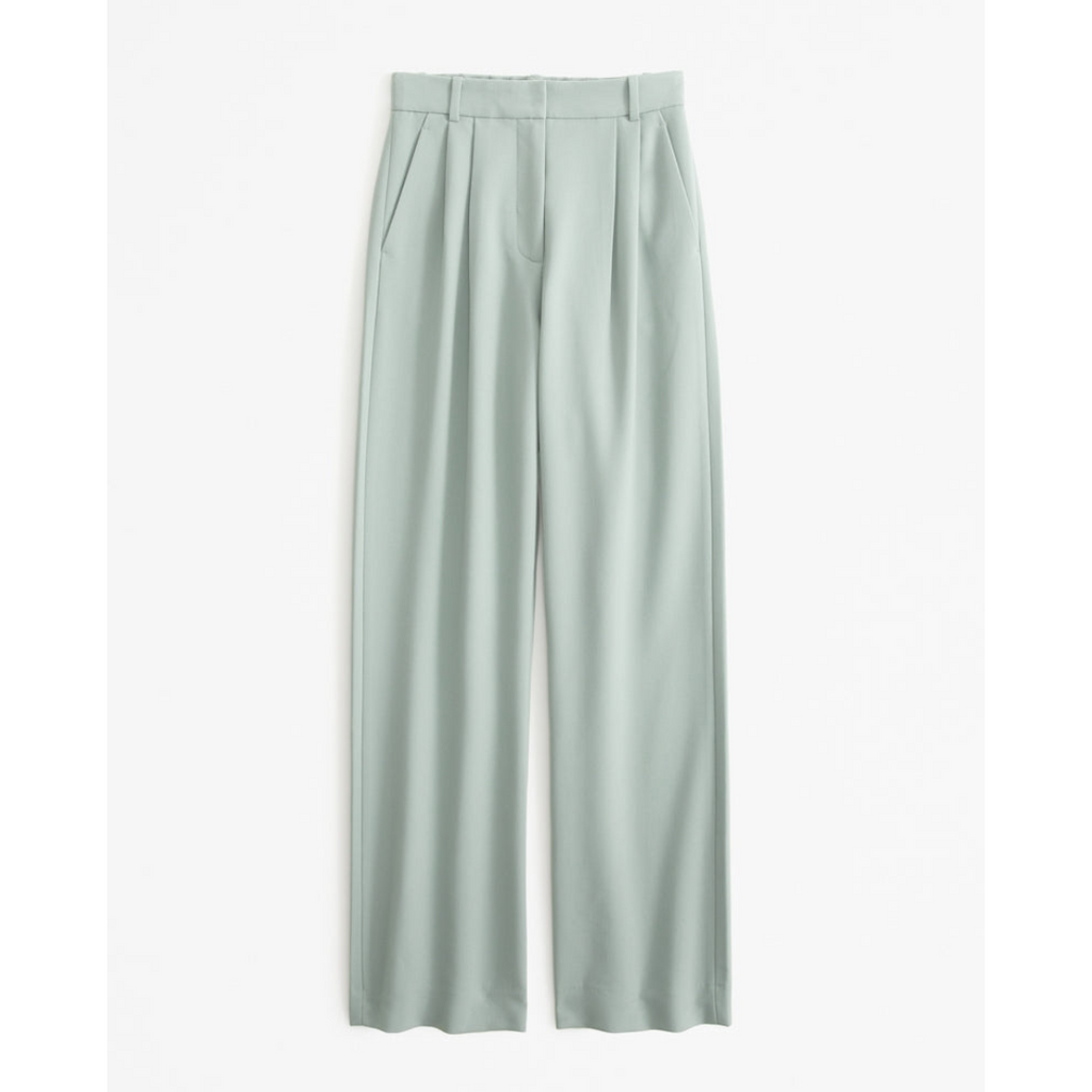 Women’s Pleated Wide Leg Pants - Relaxed Fit Tailored Trousers