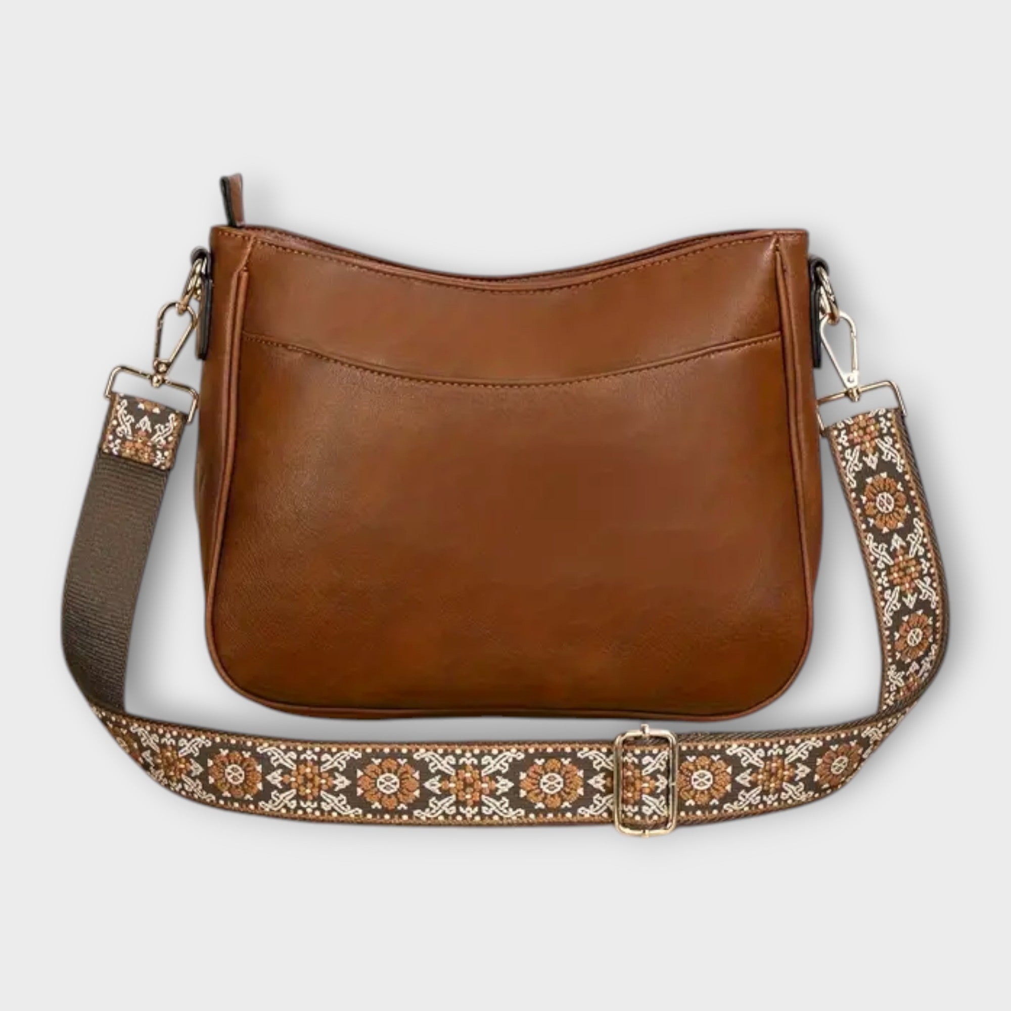 Women’s Vegan Crossbody Bag - Adjustable Strap Compact Design - Olivia