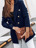 Women’s Double-Breasted Blazer – Casual Office Style - Isabella