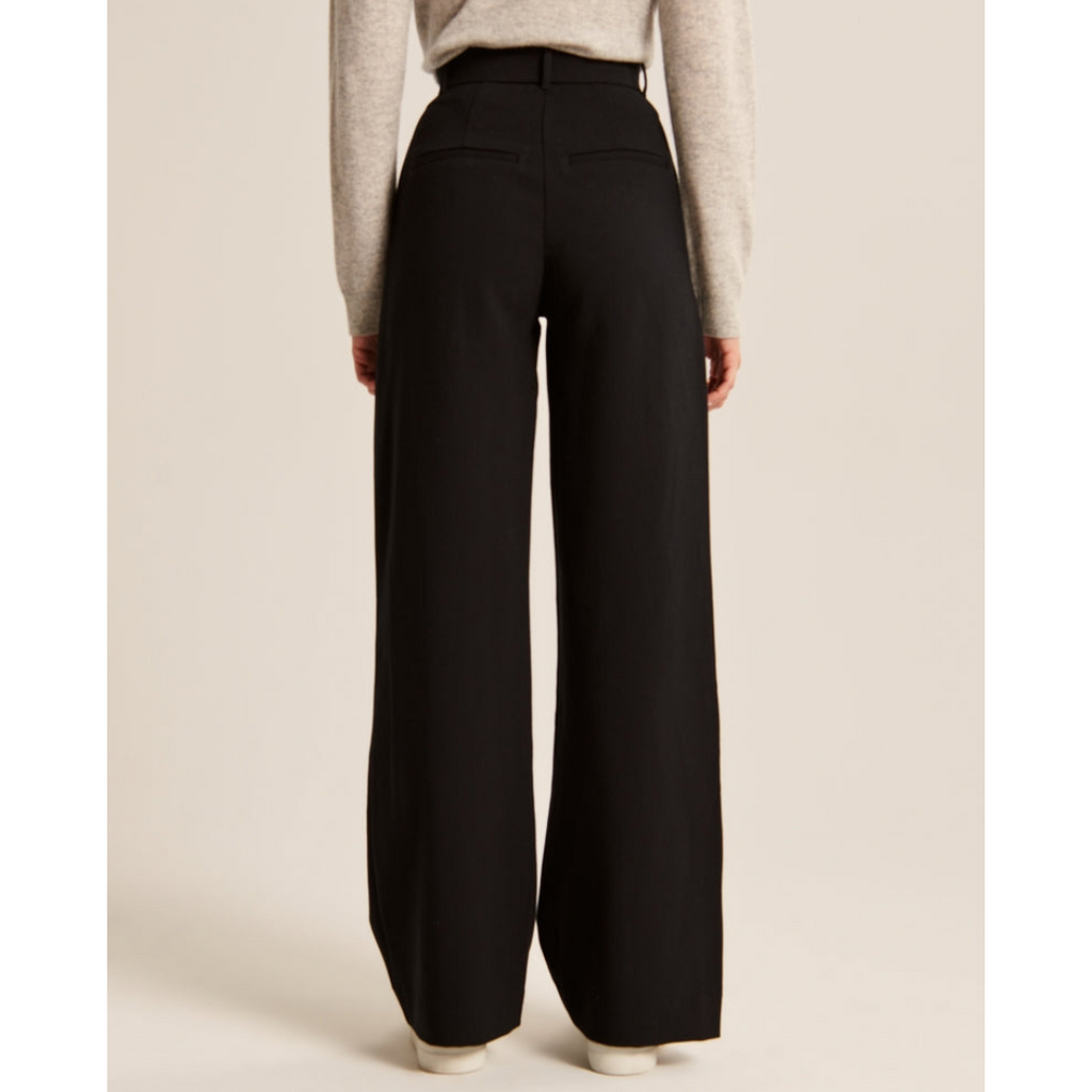 Women’s Pleated Wide Leg Pants - Relaxed Fit Tailored Trousers