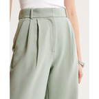 Women’s Pleated Wide Leg Pants - Relaxed Fit Tailored Trousers
