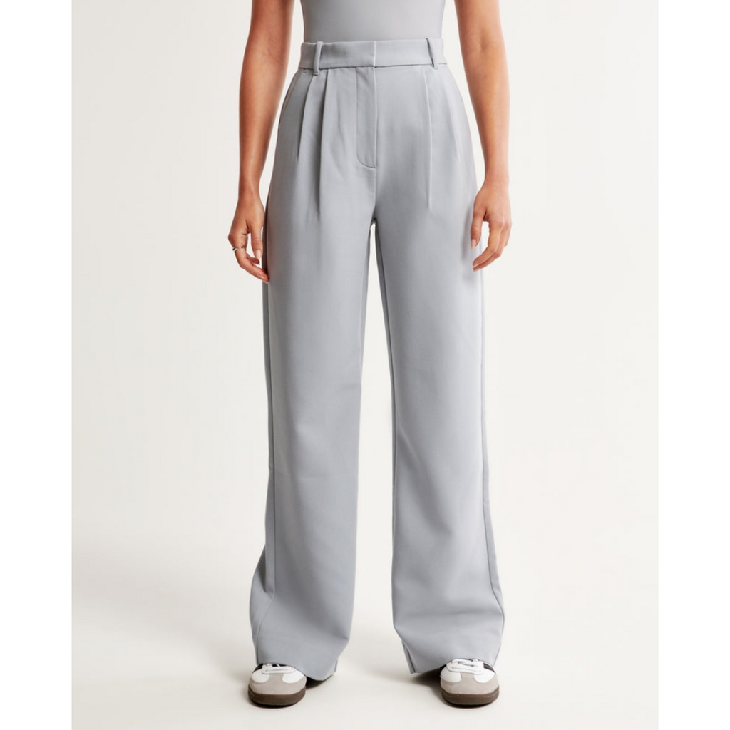 Women’s Pleated Wide Leg Pants - Relaxed Fit Tailored Trousers