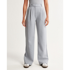 Women’s Pleated Wide Leg Pants - Relaxed Fit Tailored Trousers