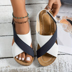 Women’s Wedge Platform Sandals - Comfortable Lift Style - Viola