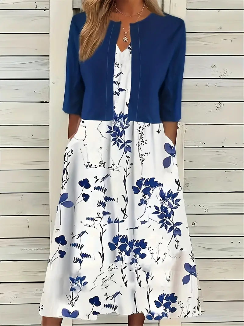 Women’s Dress Set – Floral 2-Piece Summer Set – Lily