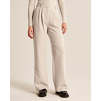 Women’s Pleated Wide Leg Pants - Relaxed Fit Tailored Trousers