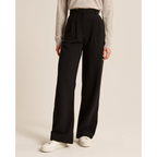 Women’s Pleated Wide Leg Pants - Relaxed Fit Tailored Trousers