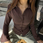 Women’s Retro Blouse – Vintage Style Casual Blouse – Eva