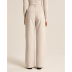 Women’s Pleated Wide Leg Pants - Relaxed Fit Tailored Trousers
