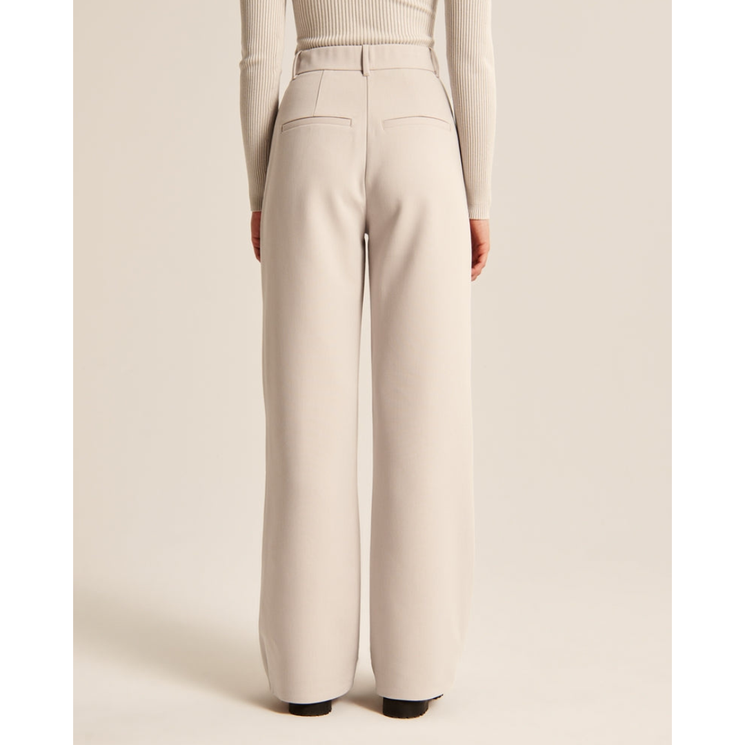 Women’s Pleated Wide Leg Pants - Relaxed Fit Tailored Trousers