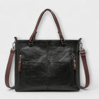 Women’s Elegant Leather Tote Bag - Large Capacity Everyday Bag - Lora