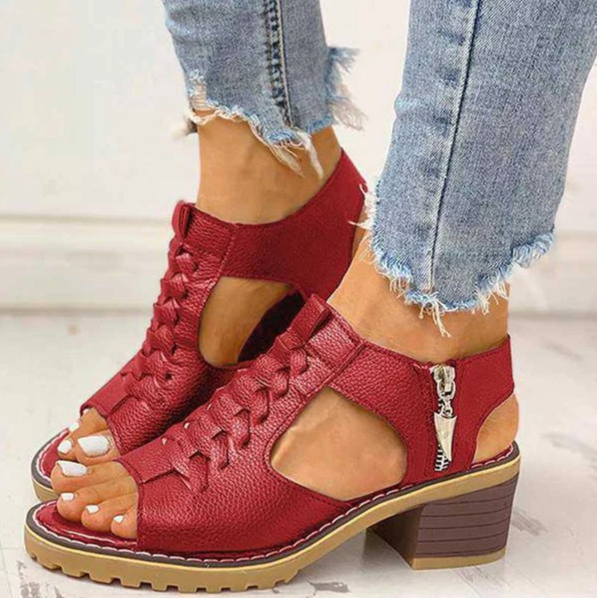 Women’s Elegant Heel Sandals - Refined Evening Style - Ouida