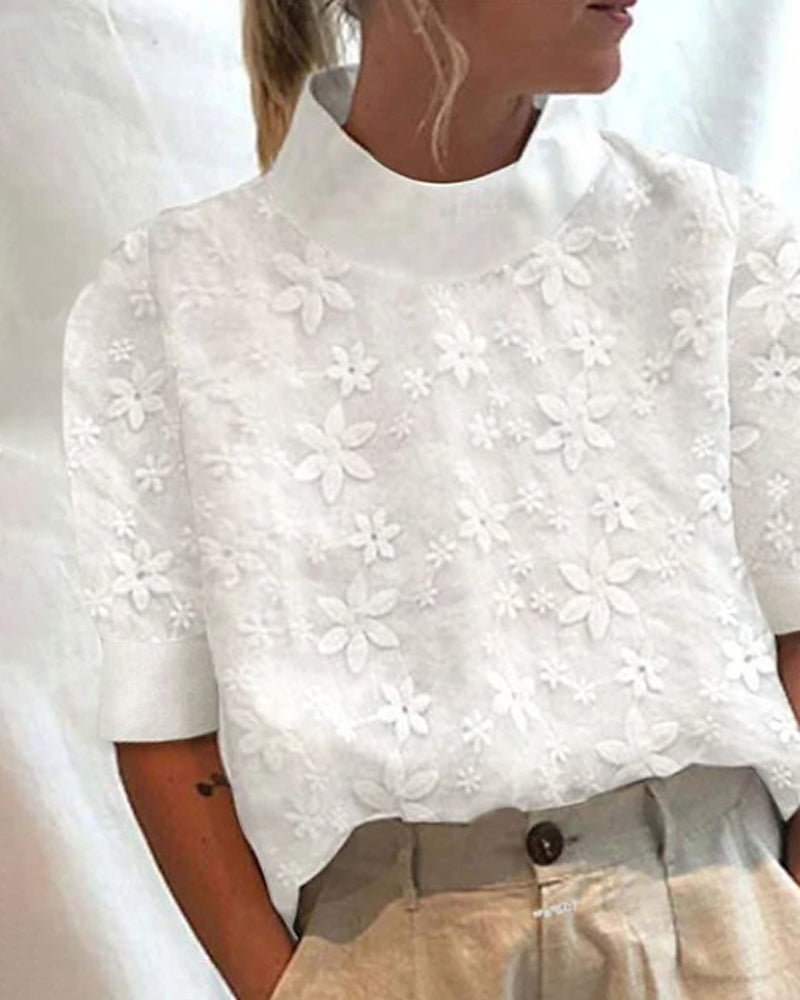 Women’s Collar Blouse – Modern Clean Casual Blouse – Leah