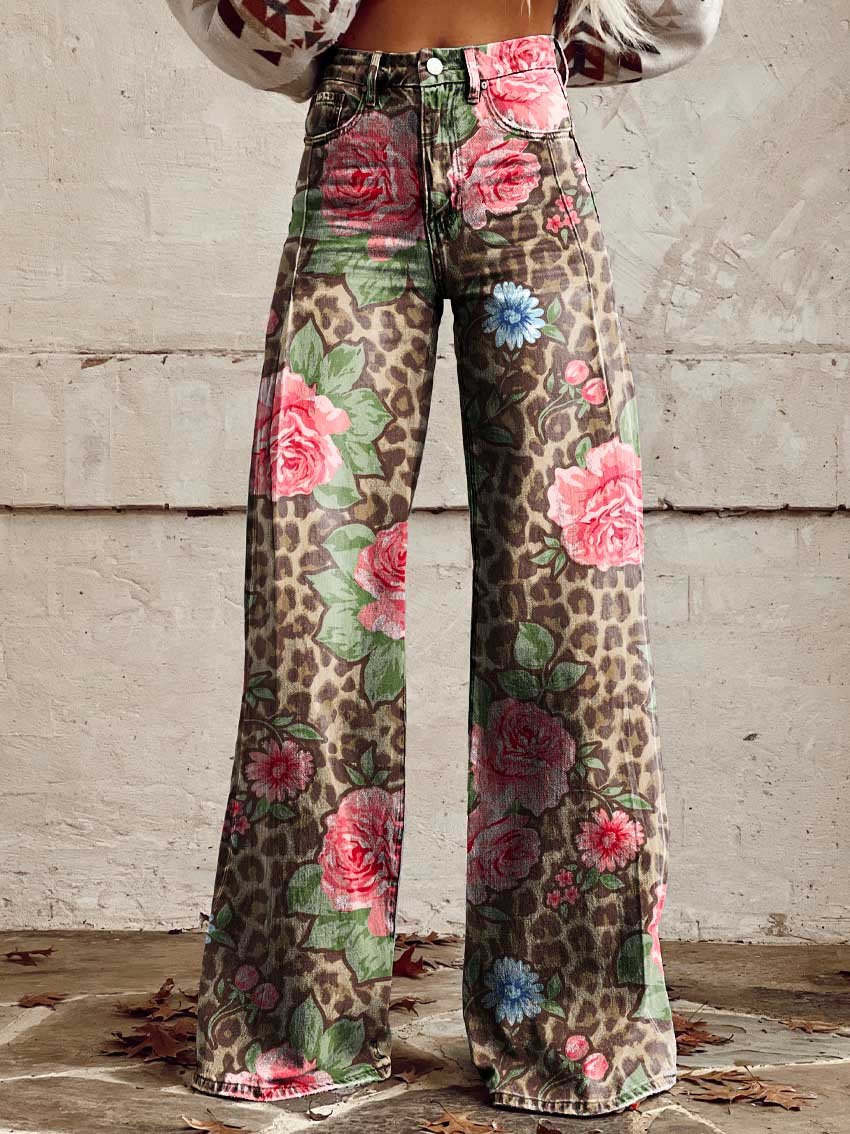 Women’s Casual Baggy Jeans - Relaxed Fit Long Denim - Ritan