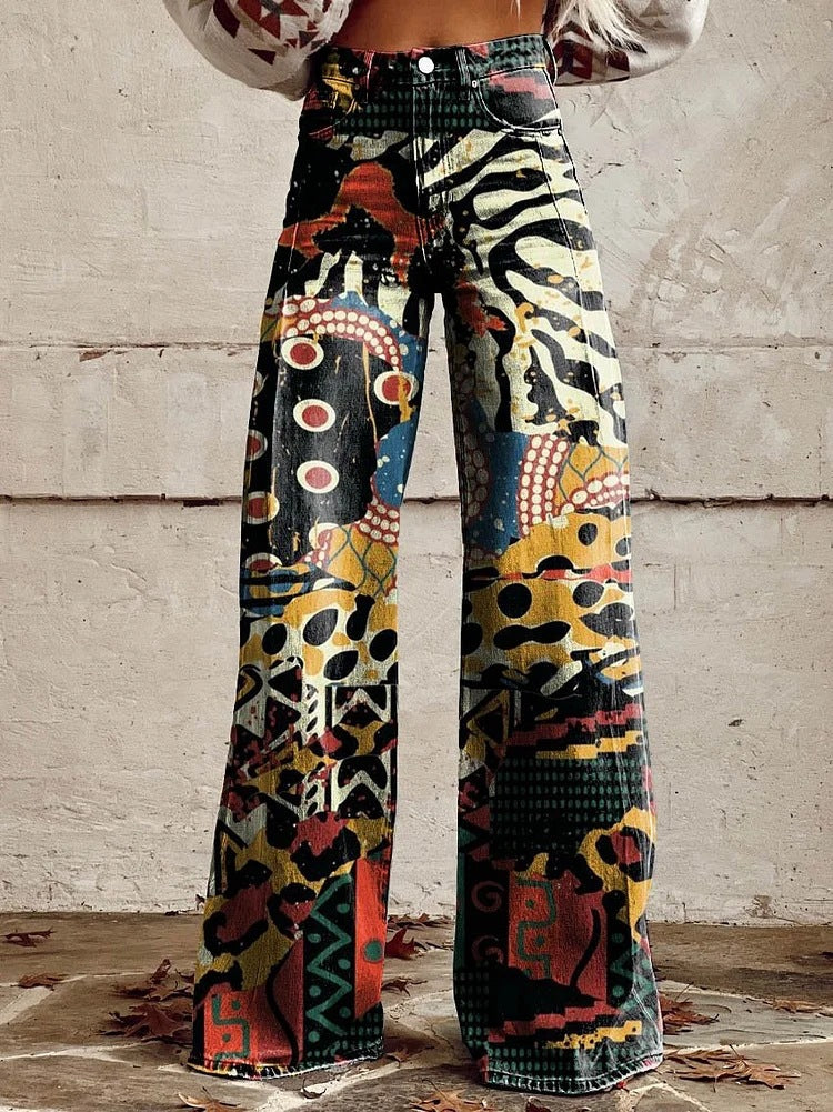 Women’s Casual Baggy Jeans - Relaxed Fit Long Denim - Ritan