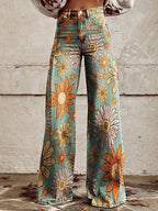 Women’s Casual Baggy Jeans - Relaxed Fit Long Denim - Ritan