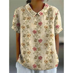Women’s Floral Blouse – Casual Summer Floral Blouse – Emily