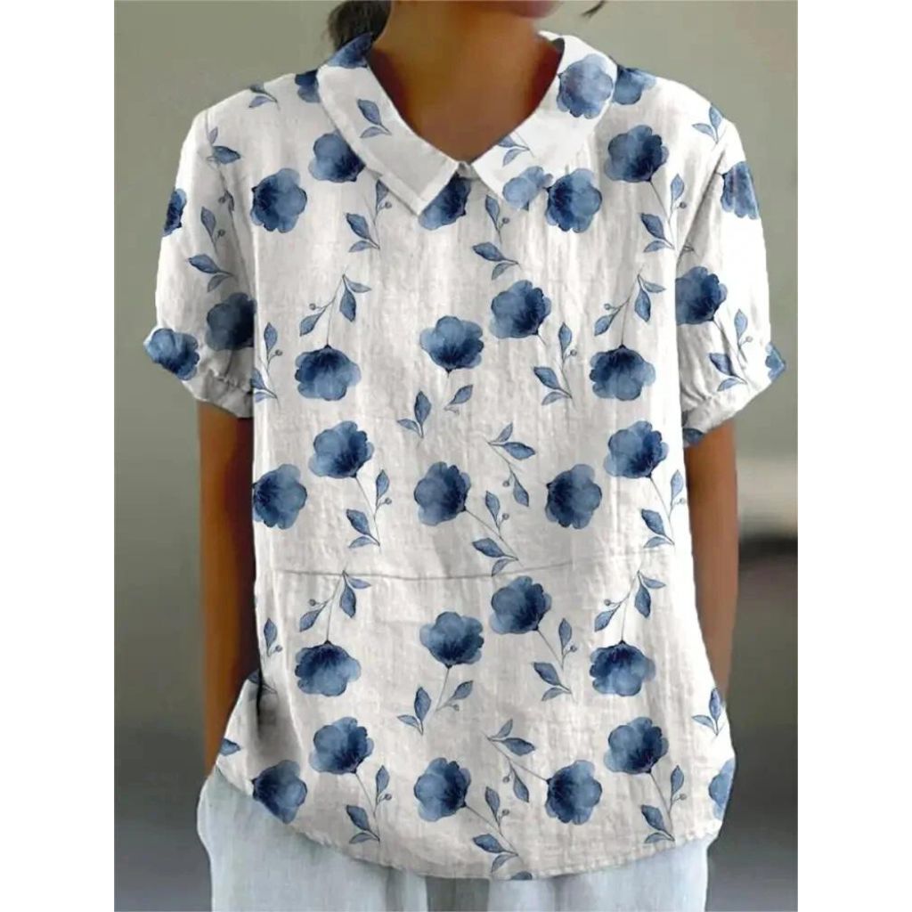 Women’s Floral Blouse – Casual Summer Floral Blouse – Emily