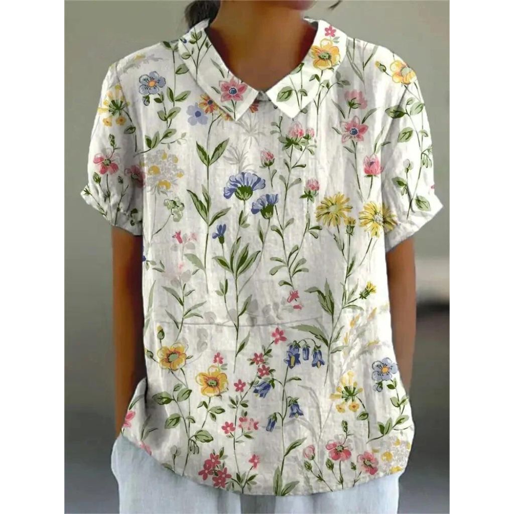 Women’s Floral Blouse – Casual Summer Floral Blouse – Emily