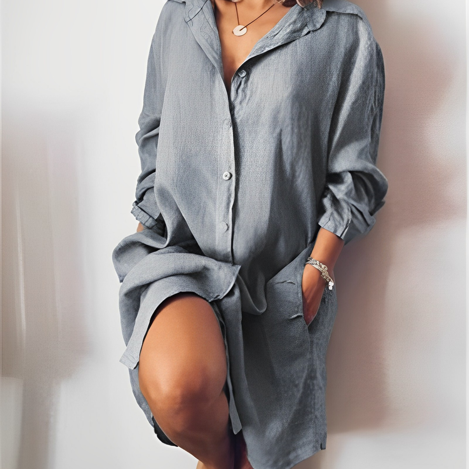 Women’s Blouse – Casual Everyday Relaxed Blouse – Paige