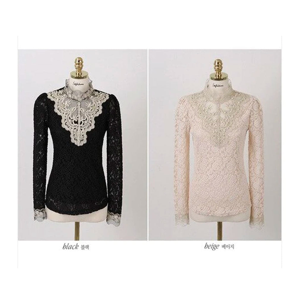 Women’s Embroidered Blouse – Boho Casual Summer Blouse – Aria