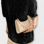 Women’s Shiny Leather Tote Bag - Spacious Elegant Work Bag - Olivia