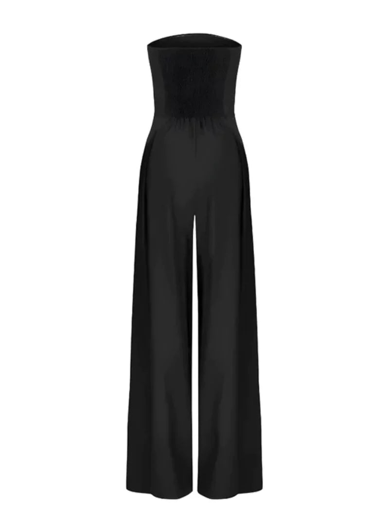 Women’s Strapless Jumpsuit – Loose Summer Casual Jumpsuit – Kayla