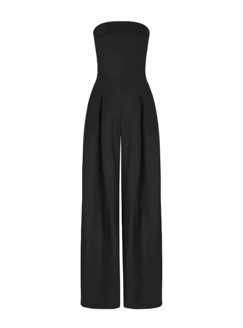 Women’s Strapless Jumpsuit – Loose Summer Casual Jumpsuit – Kayla