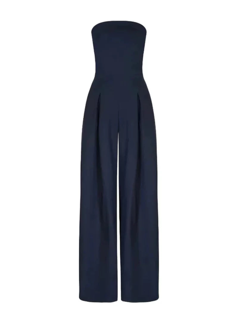 Women’s Strapless Jumpsuit – Loose Summer Casual Jumpsuit – Kayla
