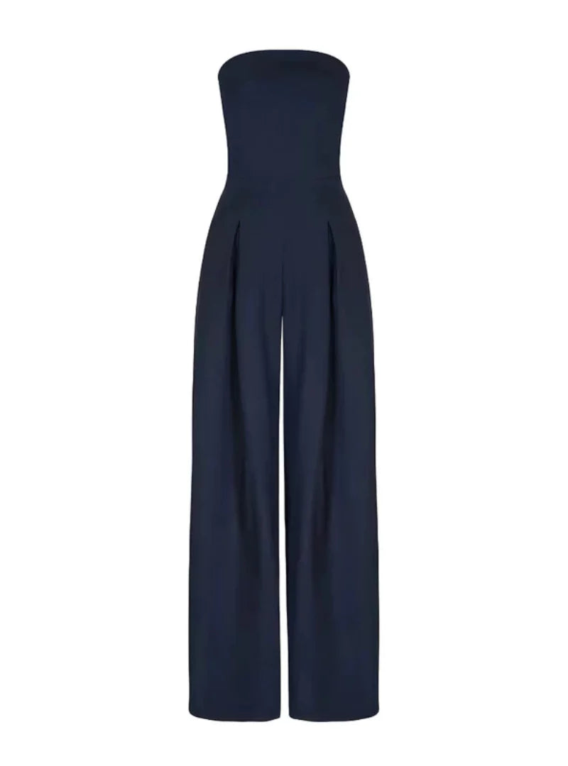 Women’s Strapless Jumpsuit – Loose Summer Casual Jumpsuit – Kayla
