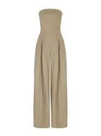 Women’s Strapless Jumpsuit – Loose Summer Casual Jumpsuit – Kayla