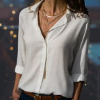 Women’s Satin-Style Blouse – Elegant Dressy Blouse – Kenna