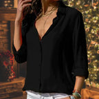 Women’s Satin-Style Blouse – Elegant Dressy Blouse – Kenna