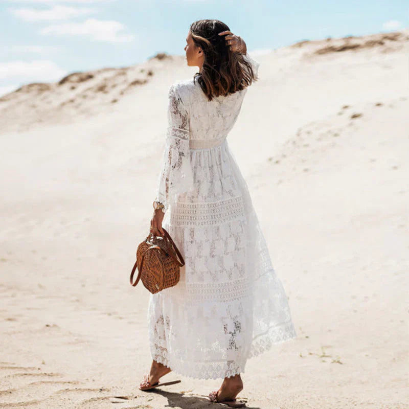 Persephone | Long Sleeve Boho Maxi Dress