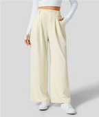 Women’s High Waist Wide Leg Pants - Relaxed Fit Casual Trousers - Lou